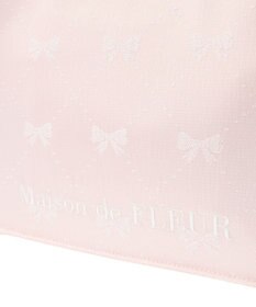 Maison de FLEUR EC限定リボン柄ジャカードスクエアトートS