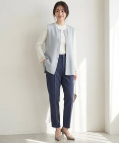 ANY SIS 【洗える】ペプラムニット ジレ