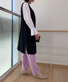 UNFILO 【VERY.3月号掲載/洗える/ストレッチ】ハイウエストカラーパンツ