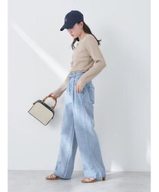 earth music&ecology タックルーズデニムパンツ