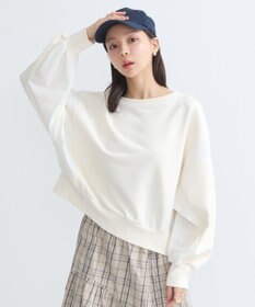 earth music&ecology 異素材ドッキングスウェット