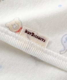 MIKI HOUSE HOT BISCUITS 【50-60cm】 フライス 短肌着 プリント柄