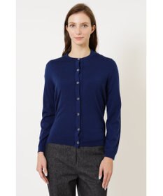 DAKS クルーネックウールニットカーディガン