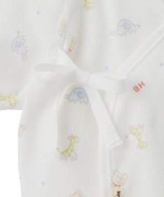 MIKI HOUSE HOT BISCUITS 【50-60cm】 フライス 短肌着 プリント柄