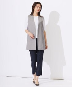 J.PRESS LADIES L ワイドリブジャージー タックスリーブ カットソー