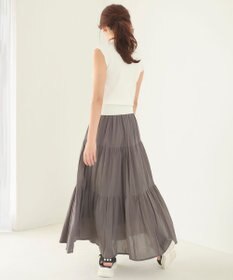 Feroux 【接触冷感】パール付きノースリーブ ニット