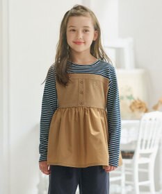 組曲 KIDS 【150-160㎝】ビスチェドッキング Tシャツ