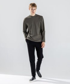 JOSEPH HOMME ハイゲージベアスムース　モックネック長袖Ｔシャツ