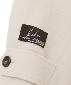 YECCA VECCA ウール混ステンカラーロングコート