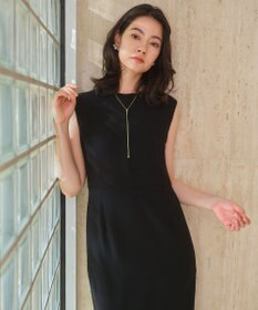 BEIGE， 【セットアップ対応】CINDY / 配色ライン クルーネックドレス