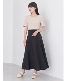 earth music&ecology バックレースアップスカート