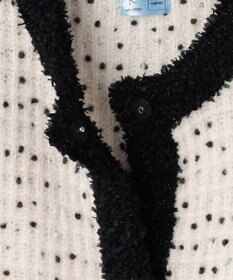 組曲 S 【組曲×setsuko sagittaire】サジテール釦ツイードニットジャケット