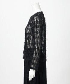 23区 【GOLD LABEL】フェザーチュール クルーネック カーディガン