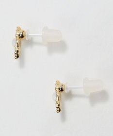 Phoebe 〈金属アレルギー対応〉クイーンパールビジューセラミックポストピアス/ニッケルフリー