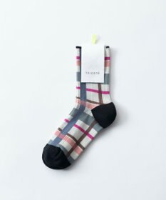 TRICOTE CHECK LINK SOCKS／チェックリンクソックス