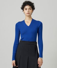 ICB 【新色追加・洗える】エクストラファインメリノ Vネックプルオーバー