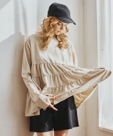 San-ai Resort（三愛水着楽園） 【WEB限定】5点セット キャップ付きUVカットタンキニ+ティアードラッシュセット水着【BeachQueen(ビーチクイーン）】