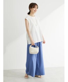 Green Parks ・ＥＬＥＮＣＡＲＥ　ＤＵＥ　リネンライクワイドパンツ