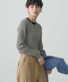 AMERICAN HOLIC バイパチクルーネックリブニットプルオーバー