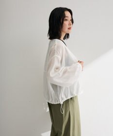 Green Parks シアーＺＩＰＶネックブルゾン