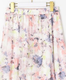 ANY SIS 【洗える】アクアフローラル スカート