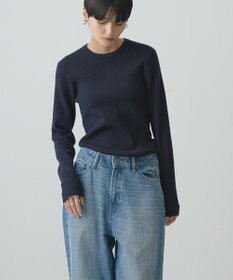 AMERICAN HOLIC バイパチクルーネックリブニットプルオーバー