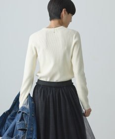 AMERICAN HOLIC バイパチクルーネックリブニットプルオーバー