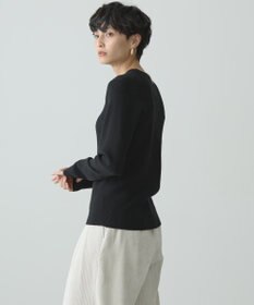 AMERICAN HOLIC バイパチクルーネックリブニットプルオーバー