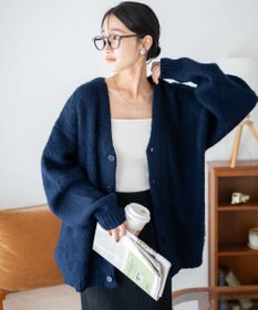 WEGO モヘアライクBIGカーディガン