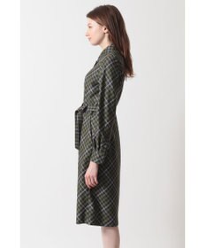 DAKS ハウスチェック バイアスシャツワンピース