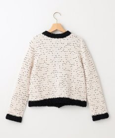 組曲 S 【組曲×setsuko sagittaire】サジテール釦ツイードニットジャケット