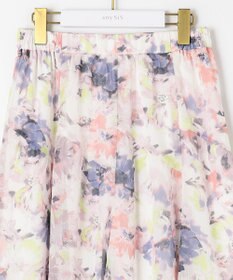 ANY SIS 【洗える】アクアフローラル スカート