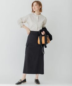 23区 L 【洗える】CANCLINI バンドカラー シャツ