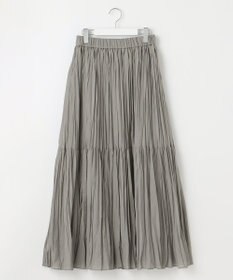 自由区 【接触冷感・洗える】ハンドワッシャープリーツ スカート