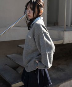 WEGO シャツドッキングニットプルオーバー