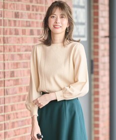 ANY SIS 【CICA加工】ケーブルポイント ニット