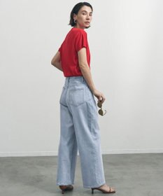 UNFILO L 【UNFILO DENIM/新色追加】撥水ストレッチ ルーズワイドデニム