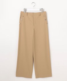 J.PRESS LADIES 麻シェルドライ ワイド ストレート パンツ