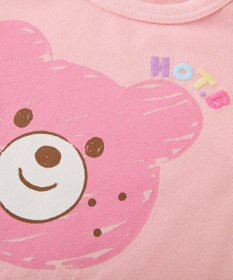 MIKI HOUSE HOT BISCUITS 【80-120cm】カラフルビーンズ フェイスプリント 半袖Tシャツ