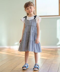 ANY KIDS サッカー ギンガム ワンピース
