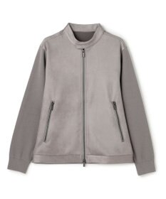 JOSEPH HOMME 【ストレッチ】レザーライクジャージーニットブロック　ZIP UPブルゾン