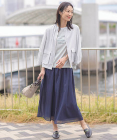 J.PRESS LADIES L 【洗える】ブライトスパンボイル スカート