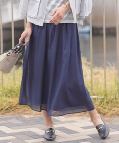 J.PRESS LADIES L 【洗える】ブライトスパンボイル スカート