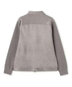 JOSEPH HOMME 【ストレッチ】レザーライクジャージーニットブロック　ZIP UPブルゾン