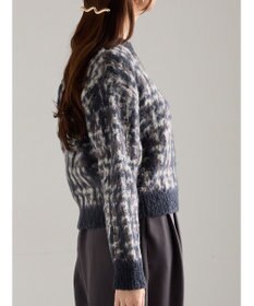 Te chichi チェックジャガードニットプルオーバー