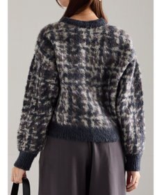 Te chichi チェックジャガードニットプルオーバー