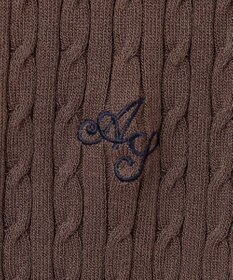 ANY SIS L ケーブルニット カーディガン