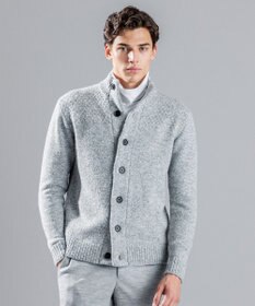 JOSEPH HOMME ツイストメランジ　ニットカーディガン