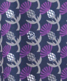 23区GOLF 【WOMEN】【吸水速乾/UVカット】アザミ小紋柄半袖ポロシャツ