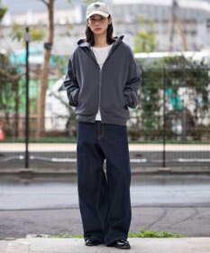 WEGO 【ユニセックス着用ITEM/SMLサイズ展開】ボンディングZIPパーカー